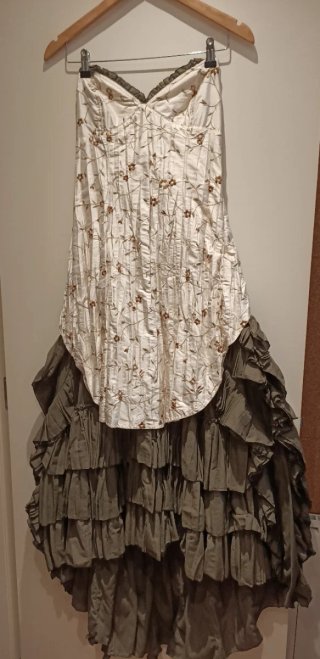 Vestido largo de Fiesta con Corpiño Talla 38