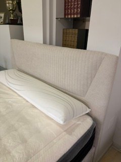 Cabecero de Cama Tapizado Beige
