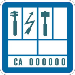 Placas informativa talleres mecanica