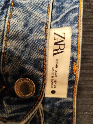 Falda pantalón vaquera Zara talla 40