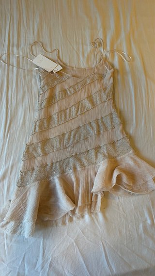 Vestido Mini Zara con Abalorios