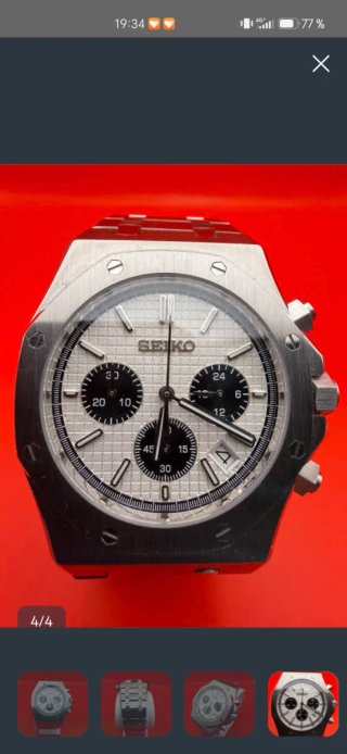 Reloj Seiko Mod Royal Oak
