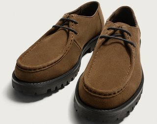 Zapatos Zara Ante Marrón Track