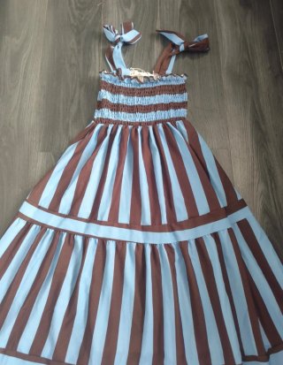 Vestido de tirantes chocolate