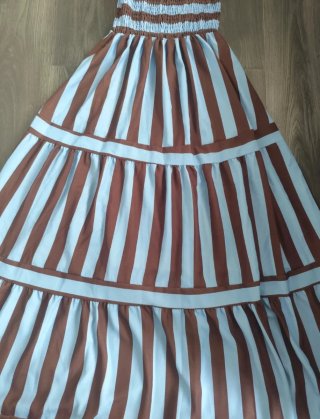 Vestido de tirantes chocolate