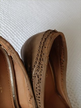 Zapatos de Tacón Alto Beige