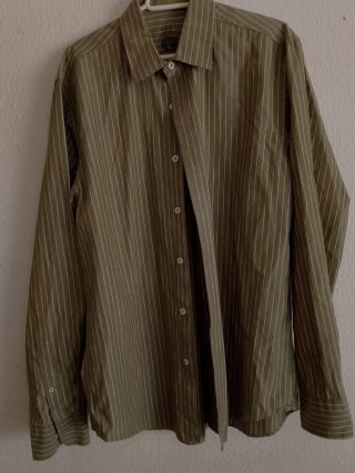 Camisa de Rayas SPF Verde Oliva Talla L