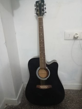 Guitarra Acústica Negra