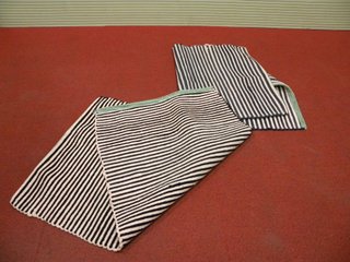 Alfombras de tela a rayas