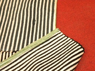 Alfombras de tela a rayas