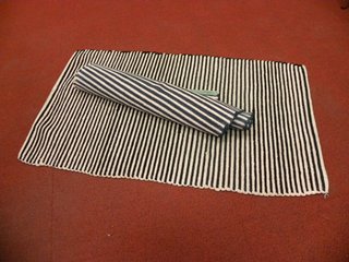 Alfombras de tela a rayas