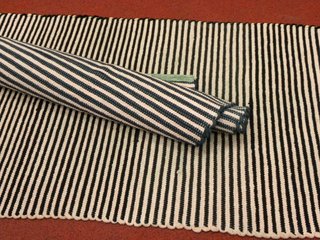 Alfombras de tela a rayas