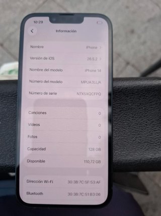 Iphone 14 como nuevo 128GB bateria 88%