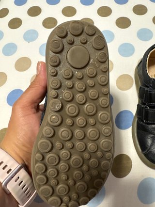 Zapatos de Piel Azul Marino para Niño