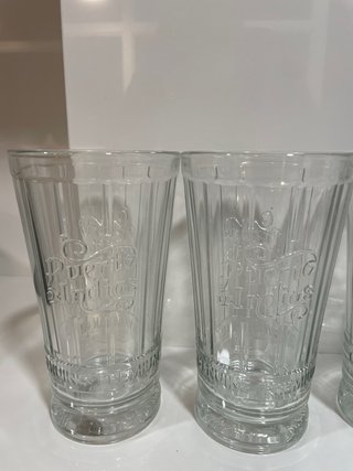 Set de 4 Vasos de Cristal Puerto de Indias