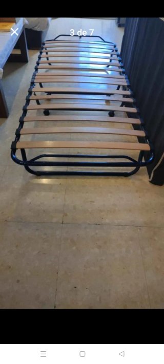 Cama supletoria plegable con colchón y ruedas