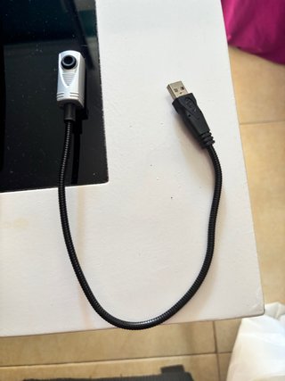 Webcam con cuello flexible
