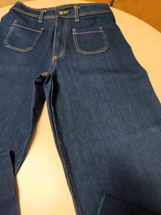 Pantalón tejano ancho azul