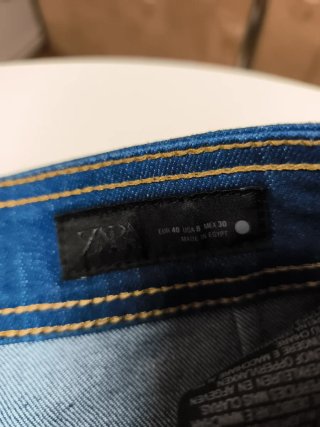 Pantalón tejano ancho azul