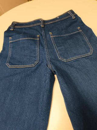 Pantalón tejano ancho azul