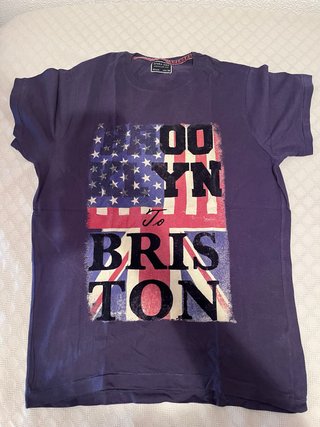 Camisetas manga corta de color azul oscuro