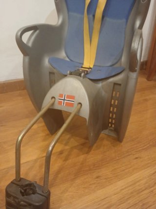 Sillita bici bebé con soporte
