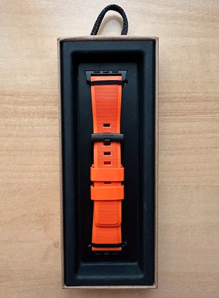 Apple Watch X Nomad 49mm. Rugged Band ULTRA Orange