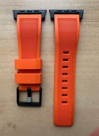 Apple Watch X Nomad 49mm. Rugged Band ULTRA Orange