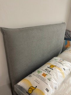 Cabecero de Cama Tapizado Gris