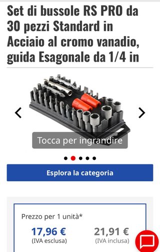 RS PRO 1/4 pollici