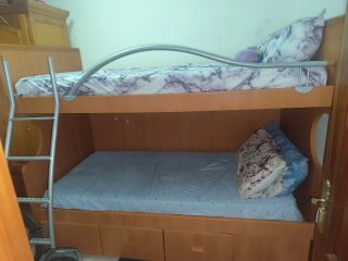 Litera de Madera con Cajones Inferiores