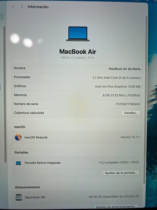 MacBook Air Gris Espacial