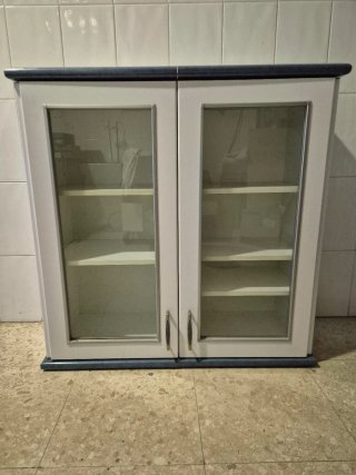 Armario de Cocina con Puertas de Cristal