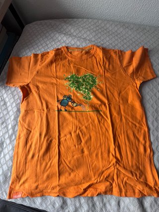 Camiseta Naranja Kukuxumusu Dibujo Oveja
