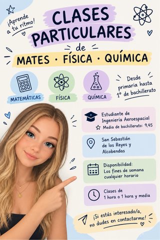 •Clases particulares de mates, fisicay química