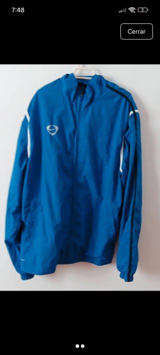 Chaqueta cortavientos Nike azul vintage