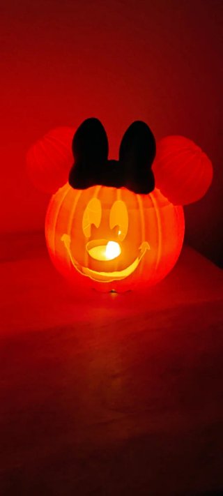 Calabaza Decorativa Minnie Mouse