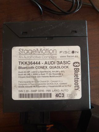 Kit Bluetooth Fiscon Audi Quadlock