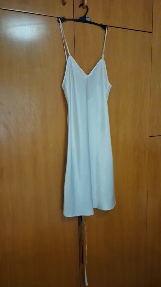 Camisón de Raso Blanco