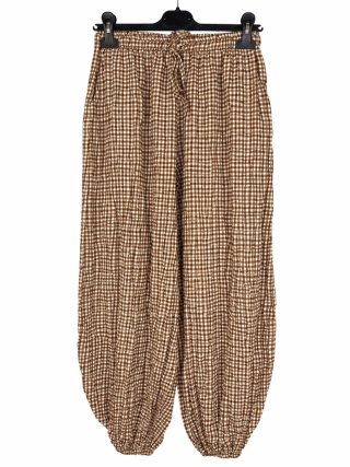 Pantalón Vichy Marrón