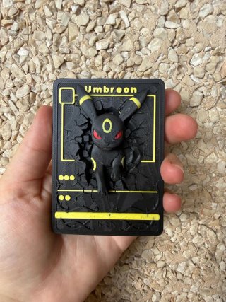 Carta Pokémon Umbreon 3D Decorativa