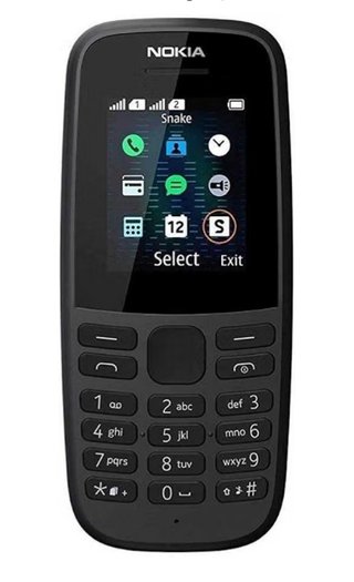 Teléfono Nokia 105SS Negro Dual SIM