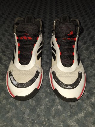 Zapatillas Adidas Baloncesto Blancas RojasT.42 2/3
