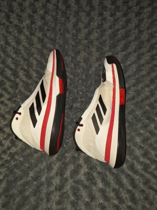 Zapatillas Adidas Baloncesto Blancas RojasT.42 2/3
