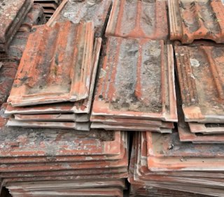 Tejas planas de barro