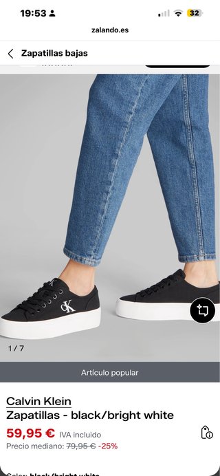 Zapatillas Calvin Klein Negras y Blancas