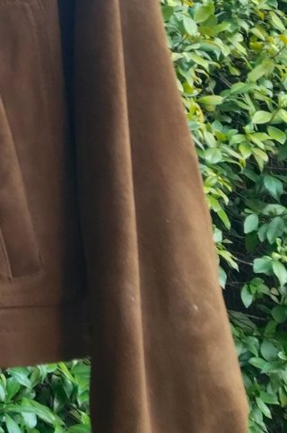 Chaqueta de Piel Zara Marrón