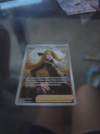 Carta Pokémon Ambición de Cintia