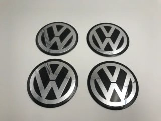 CHAPAS DE CENTRO DE RUEDA VOLKSWAGEN 80mm NEGRO