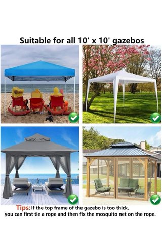 Mosquitera Universal per Gazebo
